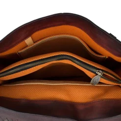 Aktówka - plecak biznesowy z certyfikowanej włoskiej skóry "Toscana" Chianti