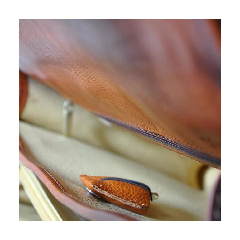 Aktówka ze skóry garbowanej roślinnie, "Leccio" B113B