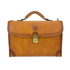 Aktówka ze skóry garbowanej roślinnie, "Leccio" B113B