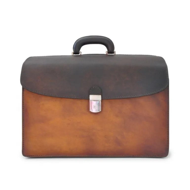 Aktówka ze skóry typu dyplomatycznego "Leonardo" B525