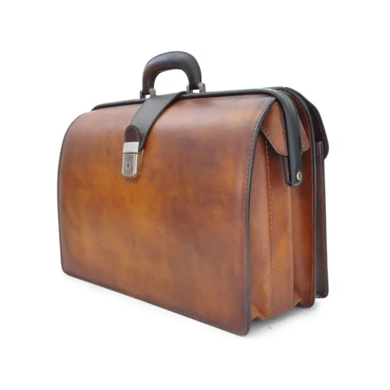 Aktówka ze skóry typu dyplomatycznego "Leonardo" B525