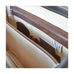 Aktówka ze skóry typu dyplomatycznego "Leonardo" B525