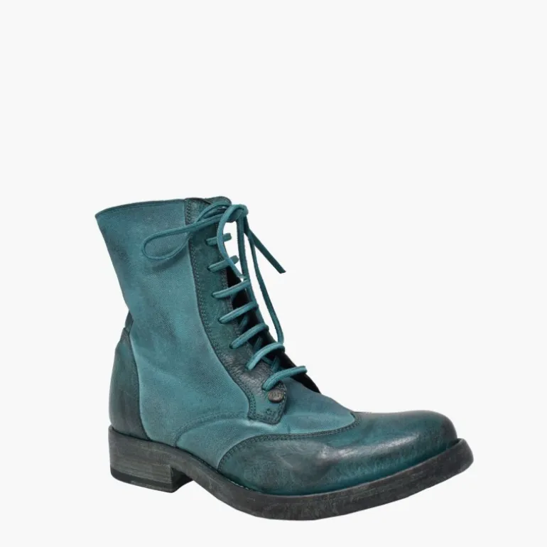 Botki Damskie skórzane "Petrolio"