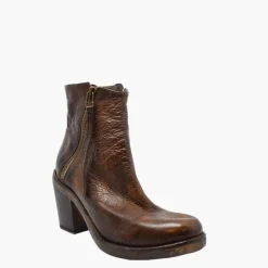 Botki Damskie skórzane "Tronchetto"