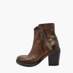 Botki Damskie skórzane "Tronchetto"