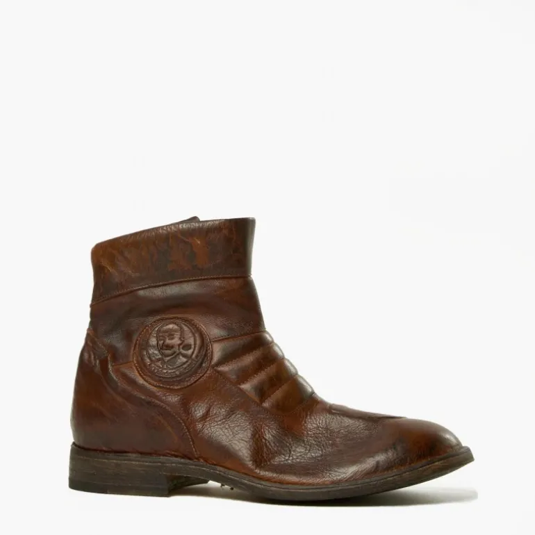 Botki męskie skórzane "Biker" BR