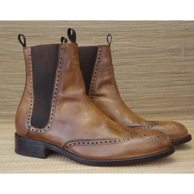 Botki męskie ze skóry "Enrico"