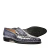 Buty męskie Mokasyny skóra Krokodyla Szary