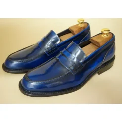 Buty męskie mokasyny ze skóry "Sandro"