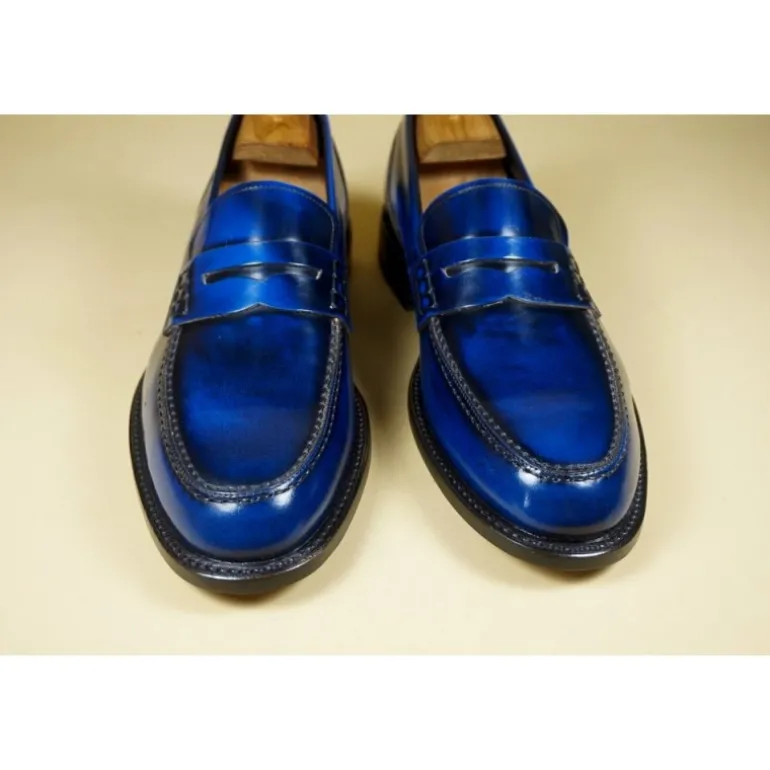 Buty męskie mokasyny ze skóry "Sandro"