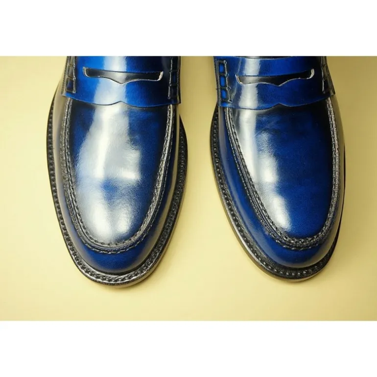 Buty męskie mokasyny ze skóry "Sandro"