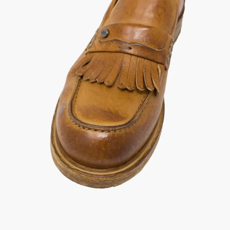 Buty męskie skórzane "Mocassino Frange"