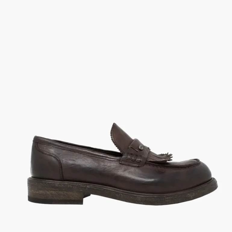 Buty męskie skórzane "Mocassino Frange"