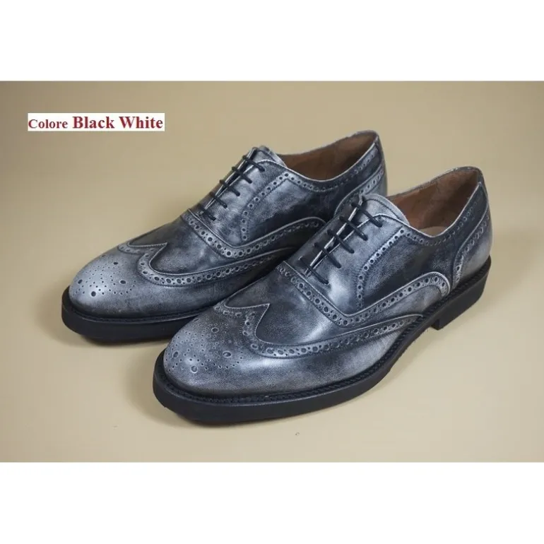 Buty męskie skórzane sznurowane "Bronzino"