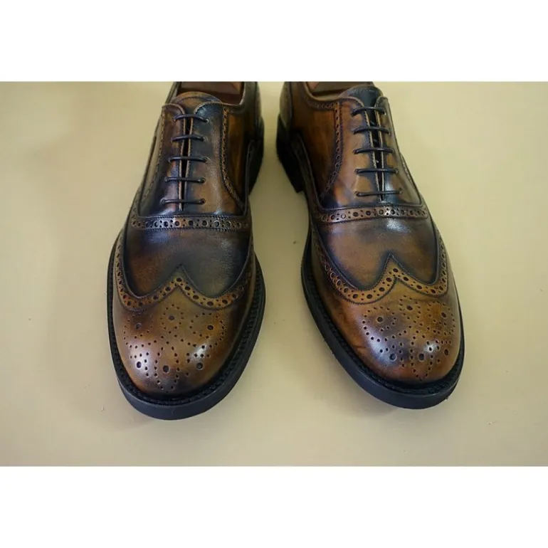 Buty męskie skórzane sznurowane "Bronzino" CO