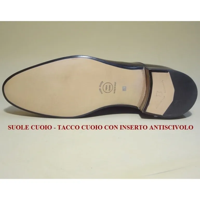 Buty męskie skórzane sznurowane "Ambrogio" BL