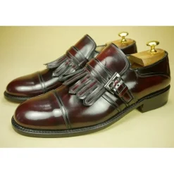 Buty męskie skórzane ze sprzączką "Lucignano"