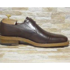 Buty męskie skórzane ze sprzączką "Carlo"