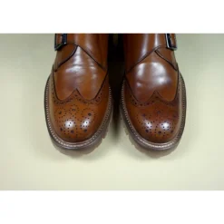 Buty męskie skórzane ze sprzączką "Alfredo"