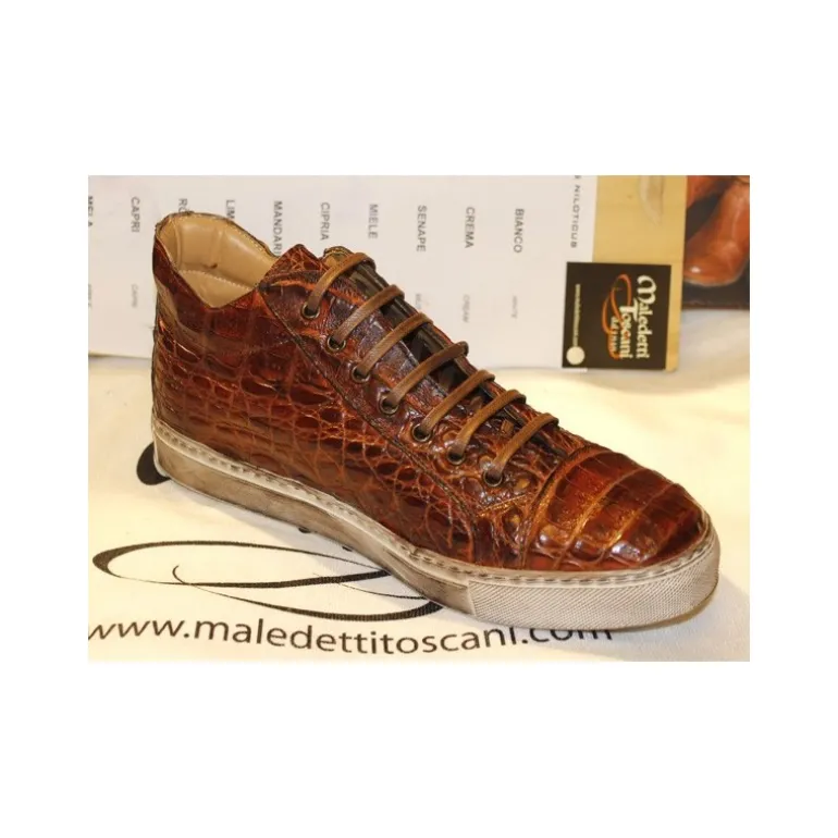 Buty męskie Sneakers Benso Krokodyl Kajman