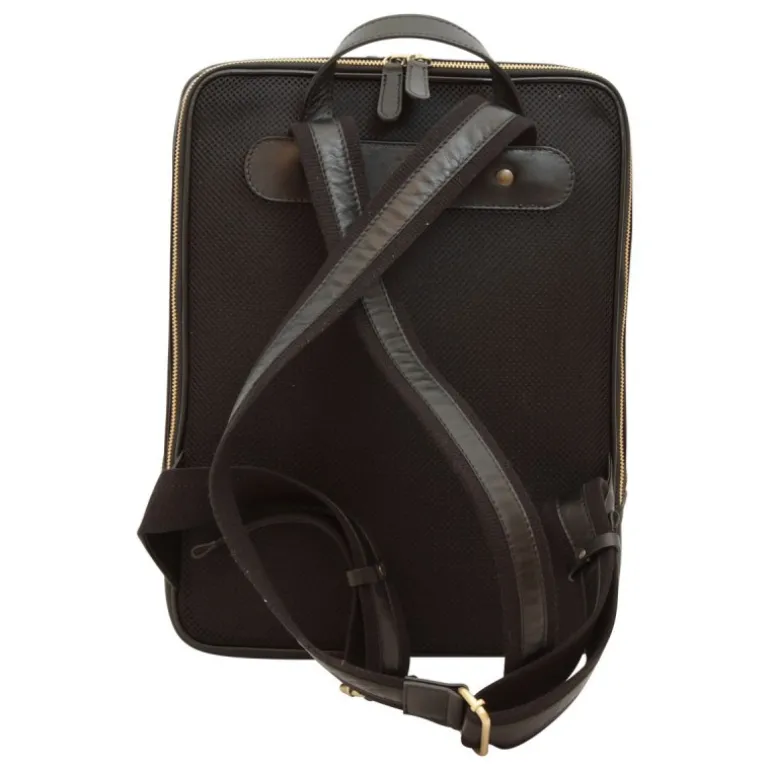 Casualowy plecak na laptopa z miękkiej skóry cielęcej "Baltico II" Czarny