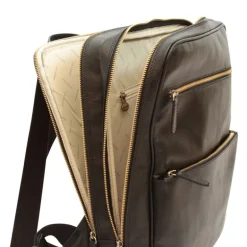 Casualowy plecak na laptopa z miękkiej skóry cielęcej "Baltico II" Czarny