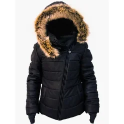 Ciepła i puchowa kurtka Damska skórzana i valtherm  "Unico"
