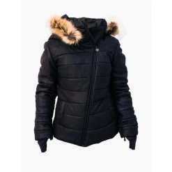 Ciepła i puchowa kurtka Damska skórzana i valtherm  "Unico"