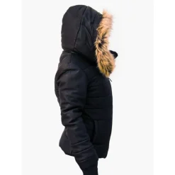 Ciepła i puchowa kurtka Damska skórzana i valtherm  "Unico"