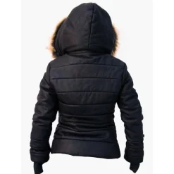 Ciepła i puchowa kurtka Damska skórzana i valtherm  "Unico"