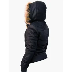 Ciepła i puchowa kurtka Damska skórzana i valtherm  "Unico"