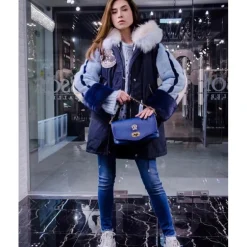 Damska listonoszka ze skóry z klapą "Castel Del Piano" B161