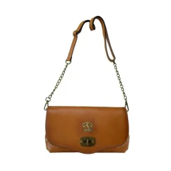 Damska listonoszka ze skóry z klapą "Castel Del Piano" B161