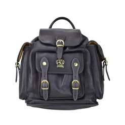 Duży skórzany plecak unisex "Montalbano" B346