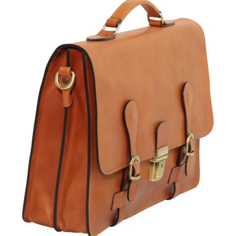 Ekskluzywna aktówka z licowej skóry cielęcej. "Toruń"