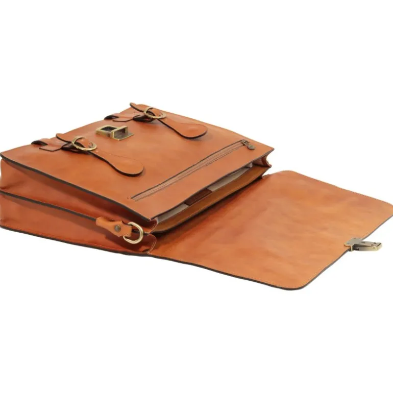 Ekskluzywna aktówka z licowej skóry cielęcej. "Toruń"