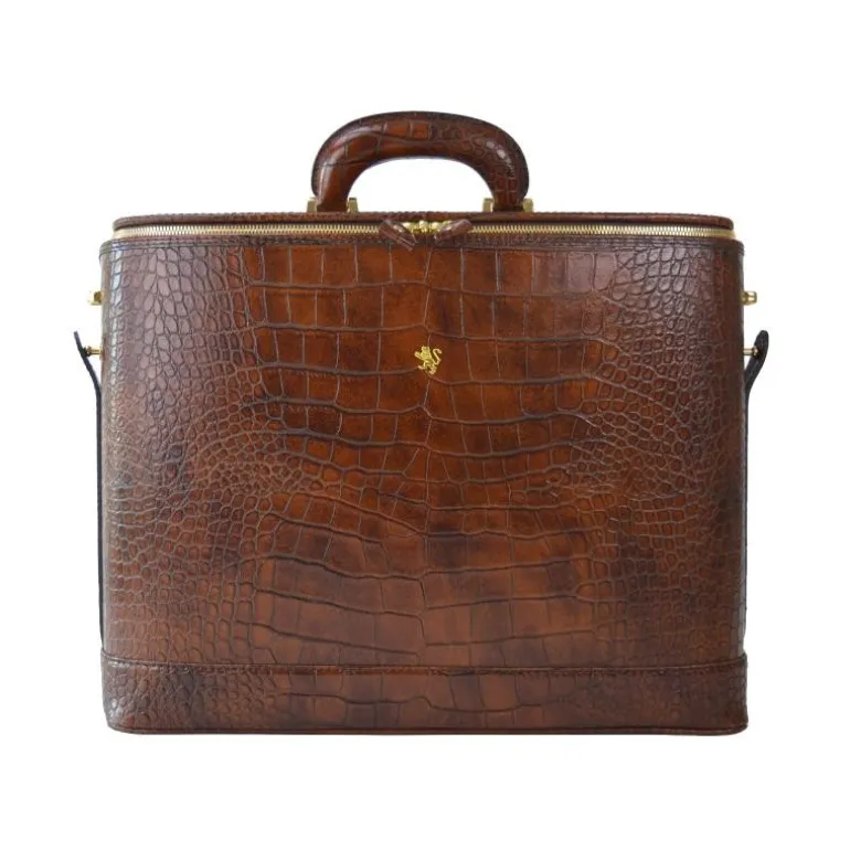 Ekskluzywna skórzana teczka na laptopa. " Raffaello" K116-17