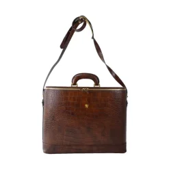 Ekskluzywna skórzana teczka na laptopa. " Raffaello" K116-17