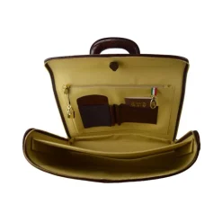 Ekskluzywna skórzana teczka na laptopa. " Raffaello" K116-17