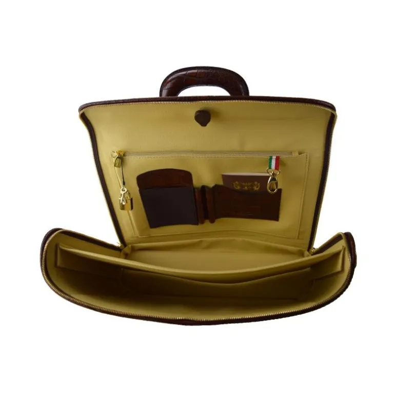 Ekskluzywna skórzana teczka na laptopa. " Raffaello" K116-17