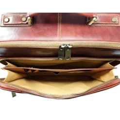 Ekskluzywny walizka na kółkach z prawdziwej włoskiej skóry "Brunello" BC