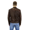 Elegancka kurtka skórzana męska "Deep" Brązowy