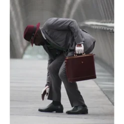 Elegancka skórzana aktówka na laptopa. "Raffaello" B116-17