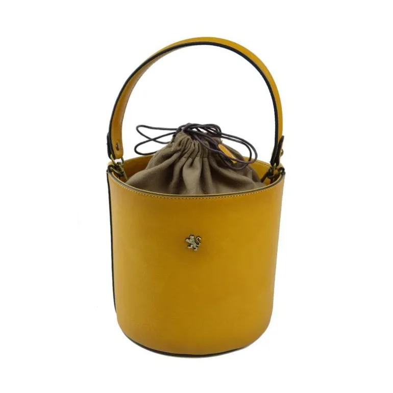 Elegancka, skórzana torebka damska do ręki "Secchiello" B335