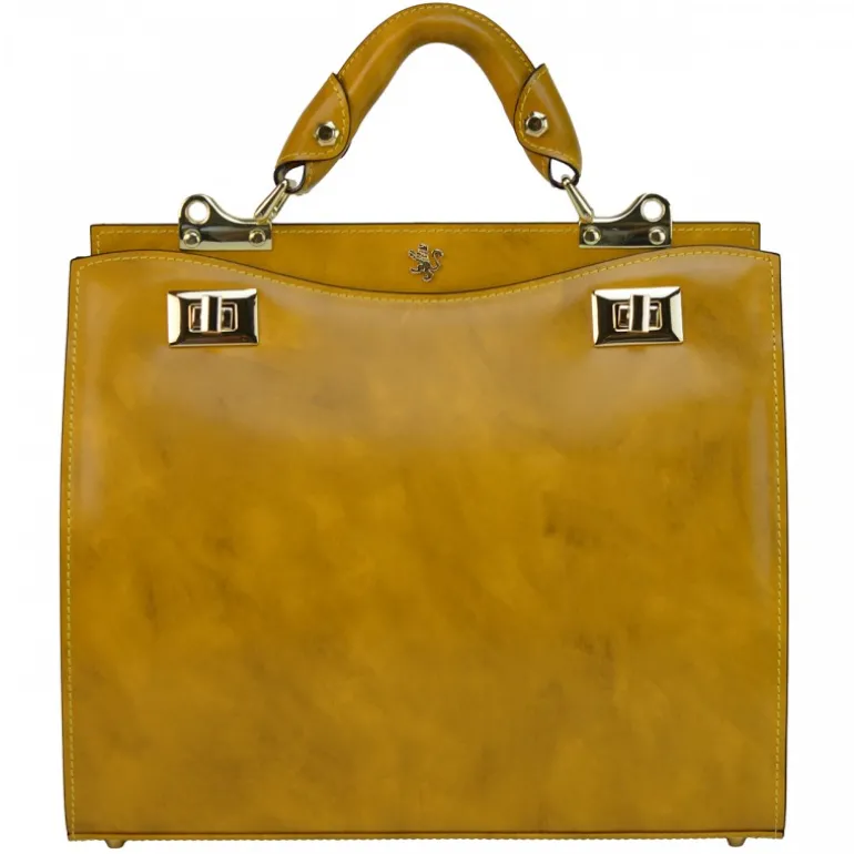 Elegancka torebka skórzana Średniej wielkości. "Anna Maria Luisa de' Medici"