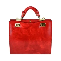 Elegancka torebka skórzana Średniej wielkości. "Anna Maria Luisa de' Medici"