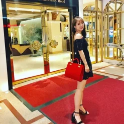 Elegancka torebka skórzana Średniej wielkości. "Anna Maria Luisa de' Medici"