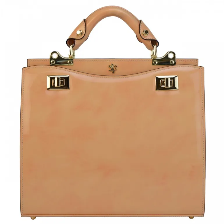 Elegancka torebka skórzana Średniej wielkości. "Anna Maria Luisa de' Medici"