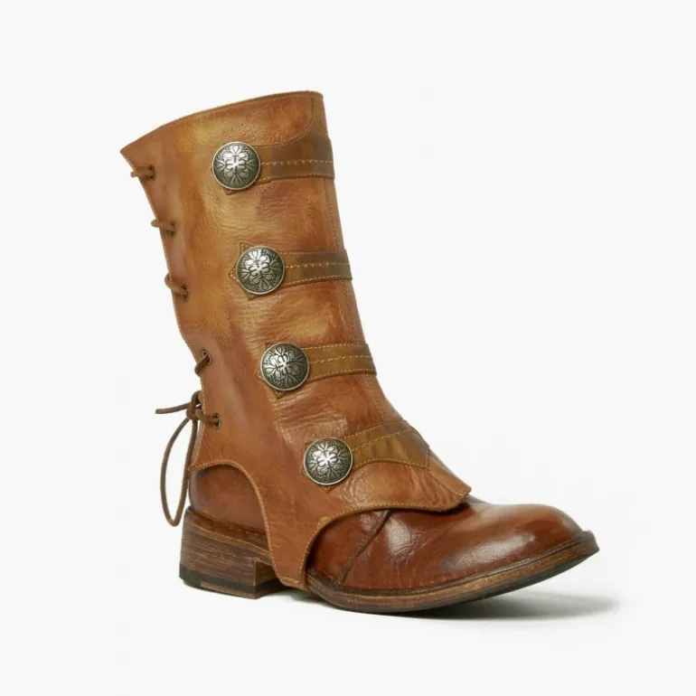 Getry na obuwie ze skóry "Ghette Bottoni" MI