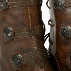 Getry na obuwie ze skóry "Ghette Bottoni" BC